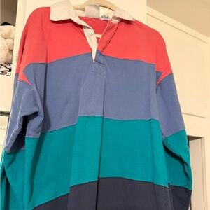 Capeisle Knitters Rugby Long Sleeve Retro Vintage Shirt